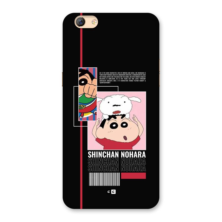 Shinchan Nohara Back Case for Oppo F3 Plus