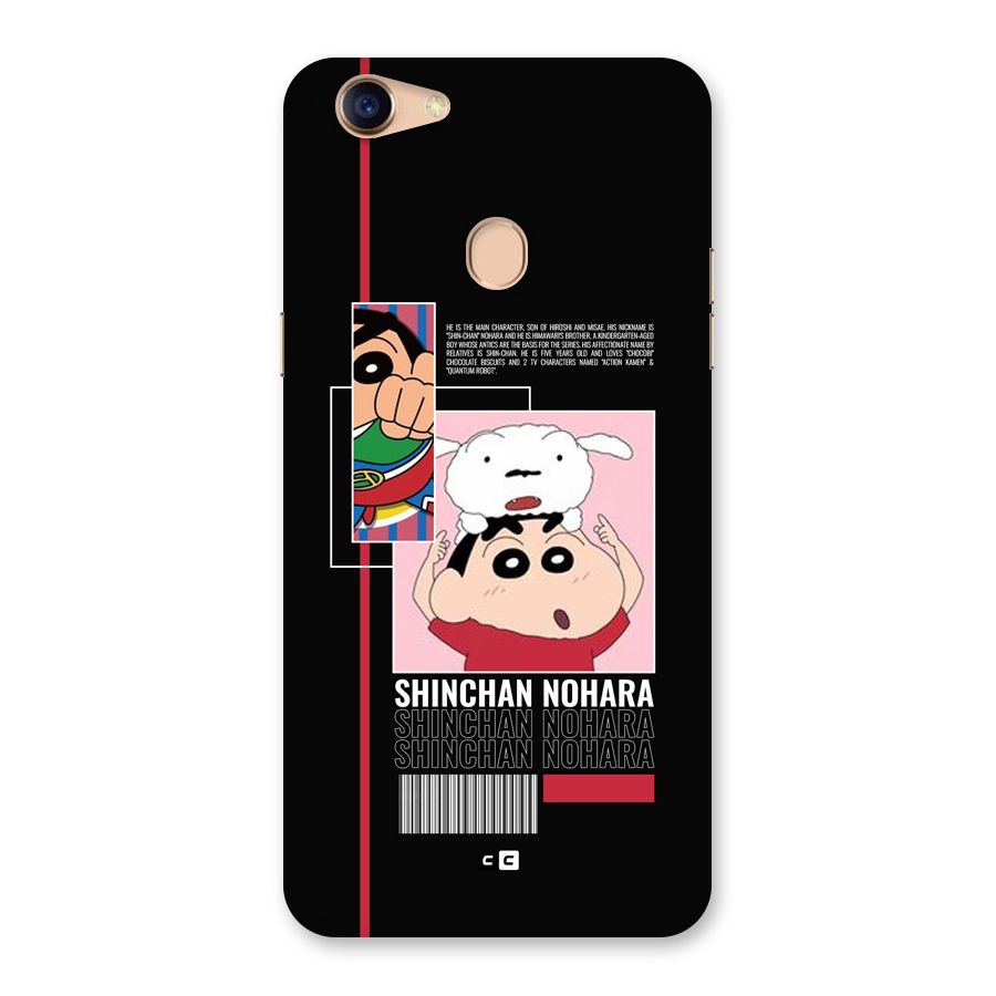 Shinchan Nohara Back Case for Oppo F5