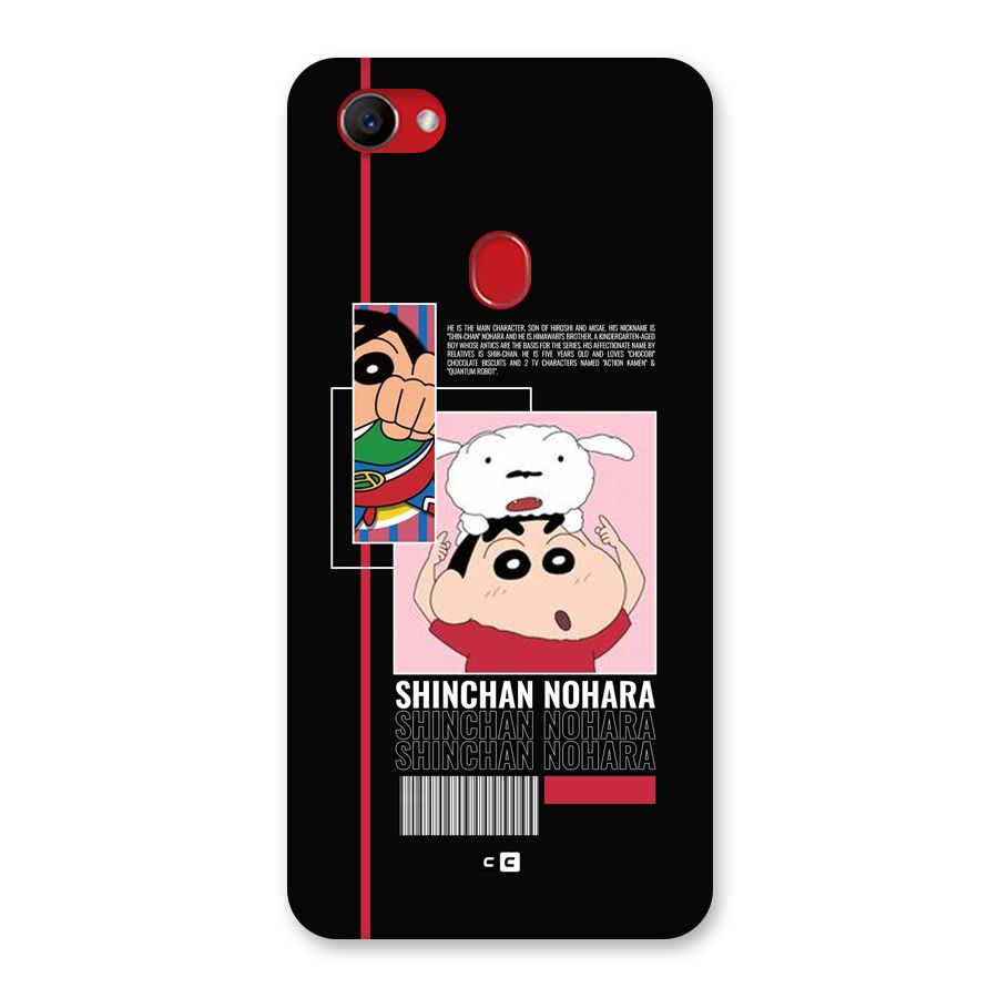Shinchan Nohara Back Case for Oppo F7