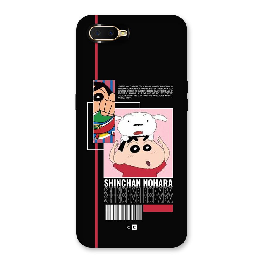 Shinchan Nohara Back Case for Oppo K1