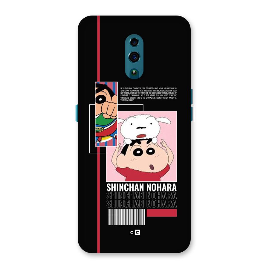 Shinchan Nohara Back Case for Oppo Reno