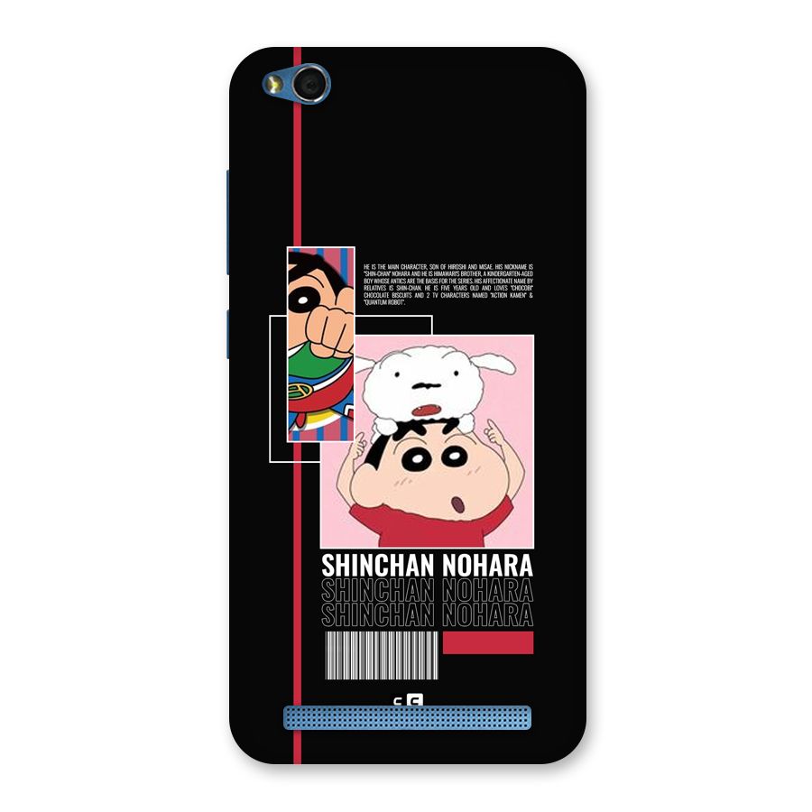 Shinchan Nohara Back Case for Redmi 5A