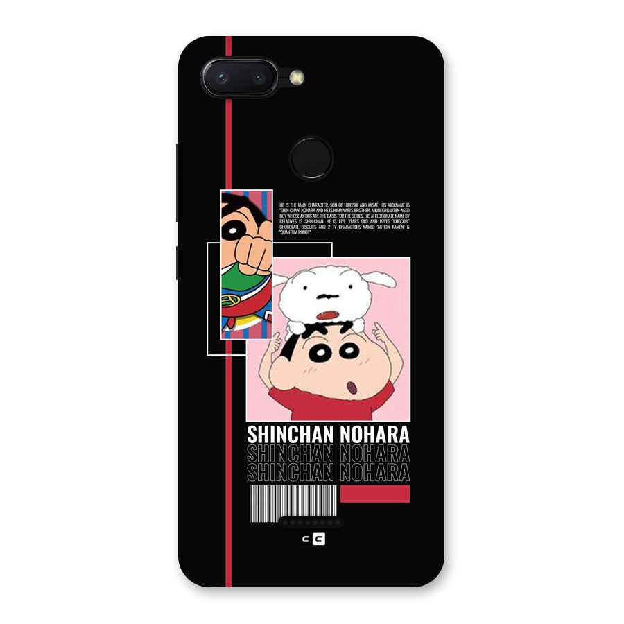 Shinchan Nohara Back Case for Redmi 6