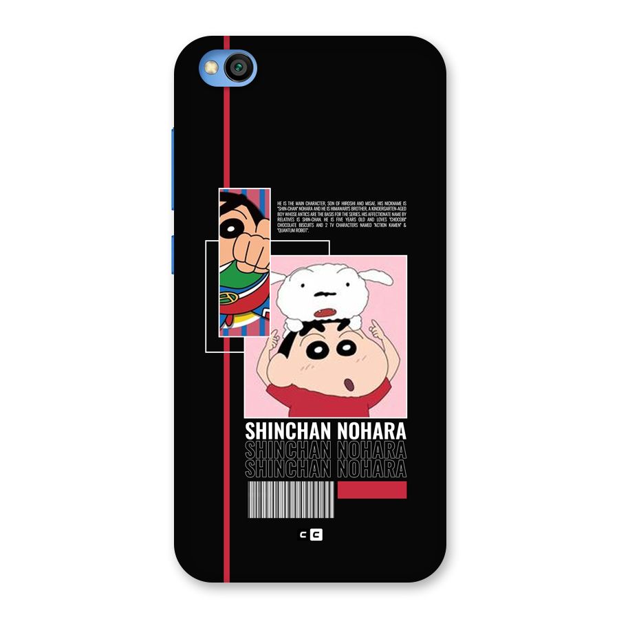Shinchan Nohara Back Case for Redmi Go