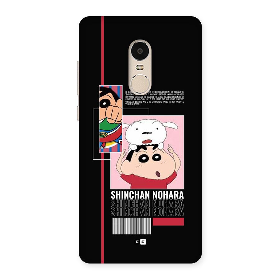 Shinchan Nohara Back Case for Redmi Note 4