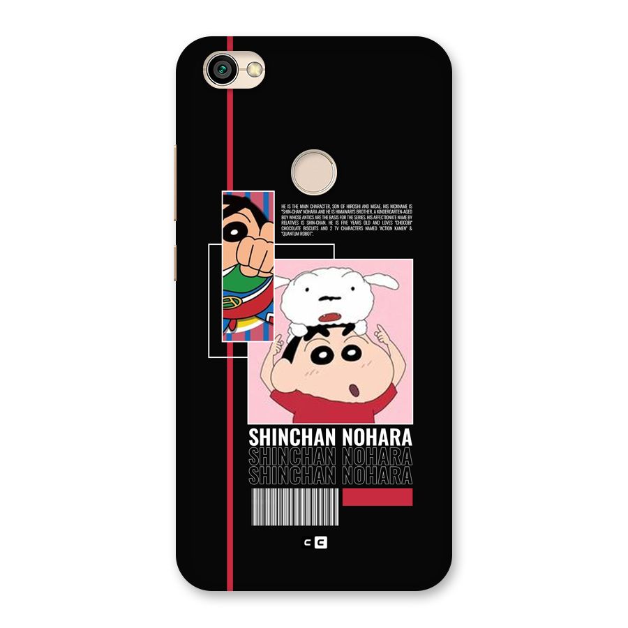 Shinchan Nohara Back Case for Redmi Y1 2017