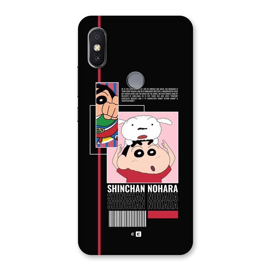 Shinchan Nohara Back Case for Redmi Y2
