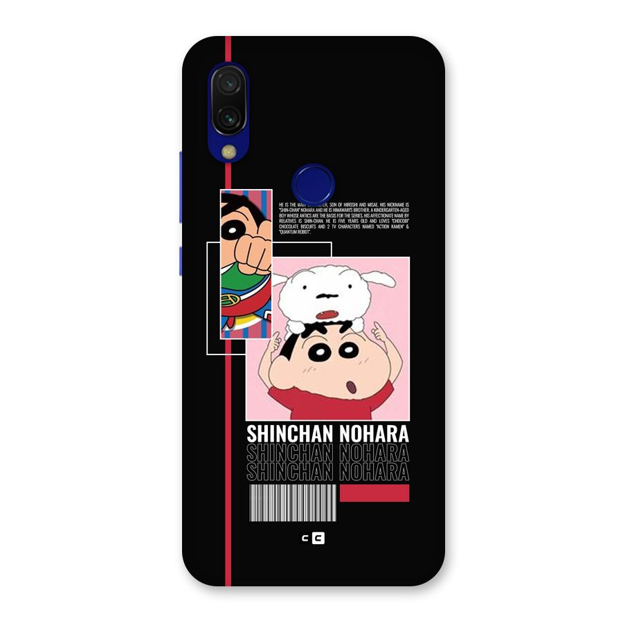Shinchan Nohara Back Case for Redmi Y3