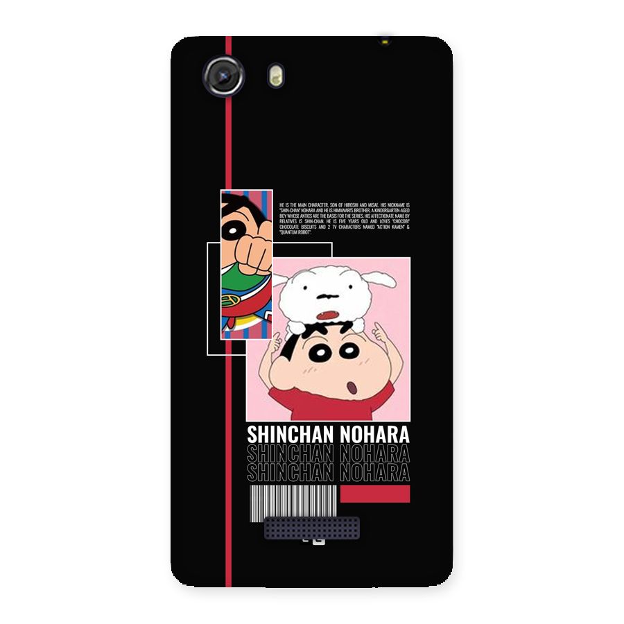 Shinchan Nohara Back Case for Unite 3