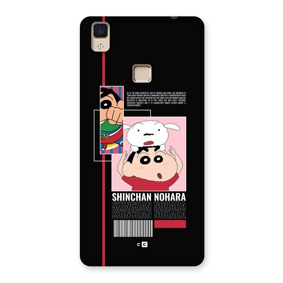 Shinchan Nohara Back Case for V3 Max