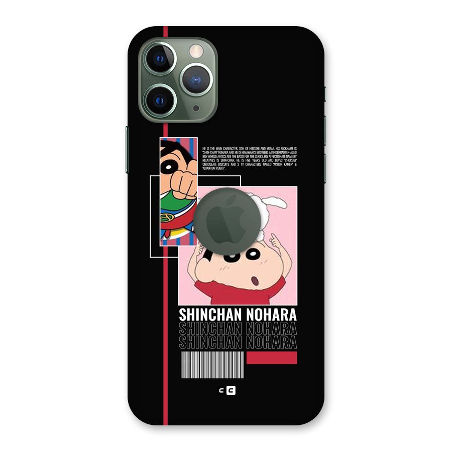 Shinchan Nohara Back Case for iPhone 11 Pro Logo Cut