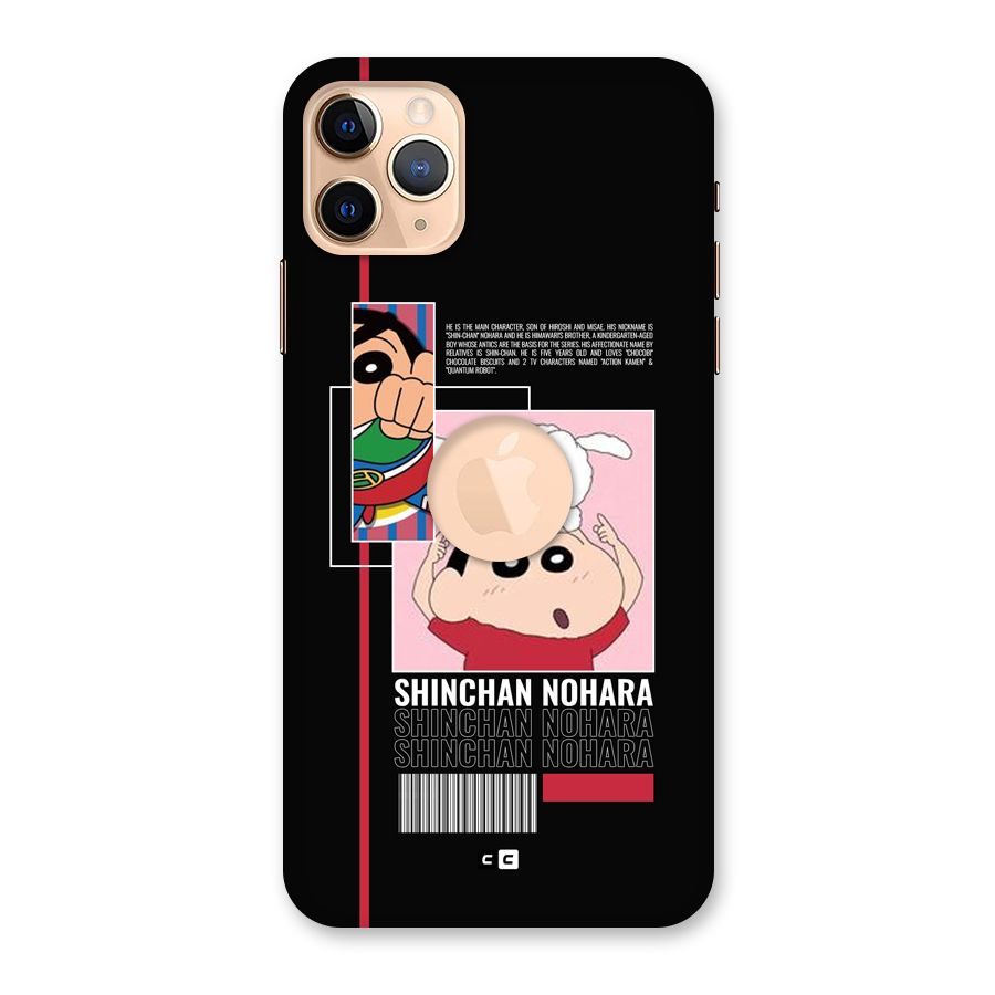 Shinchan Nohara Back Case for iPhone 11 Pro Max Logo Cut