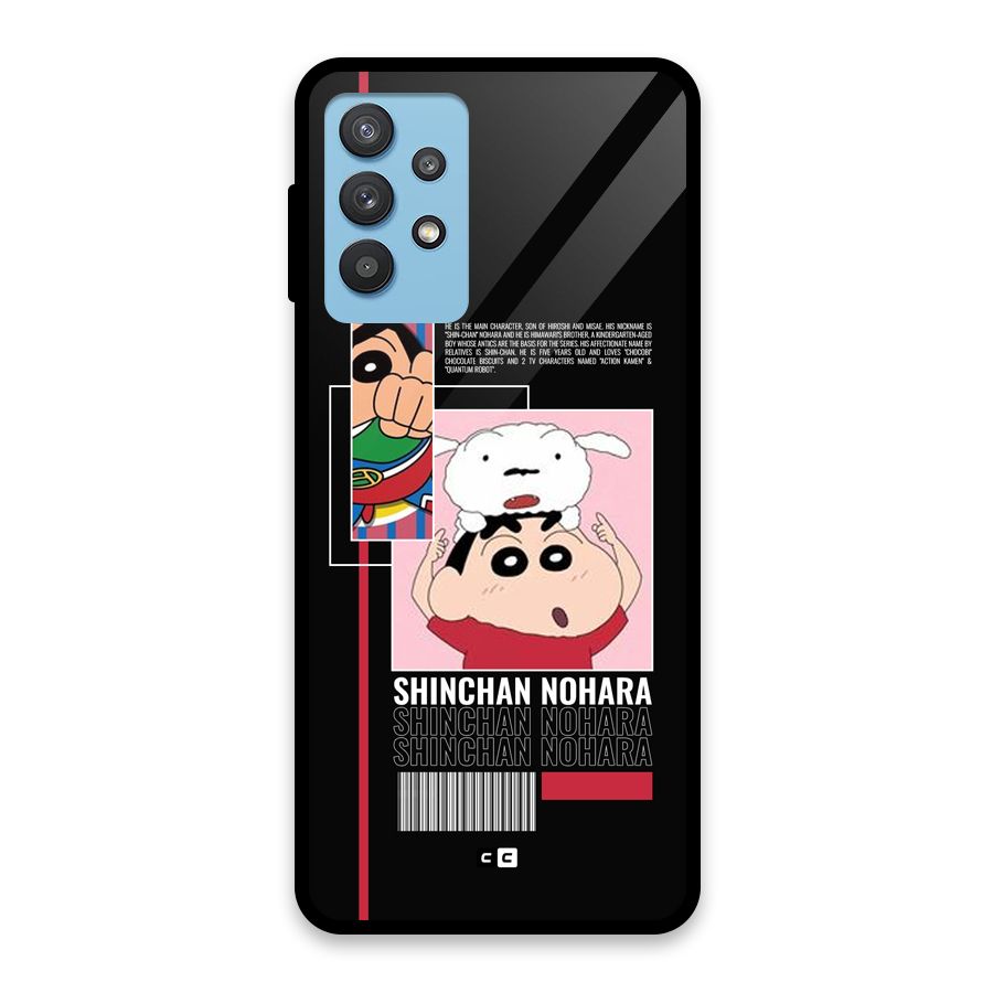 Shinchan Nohara Glass Back Case for Galaxy M32 5G