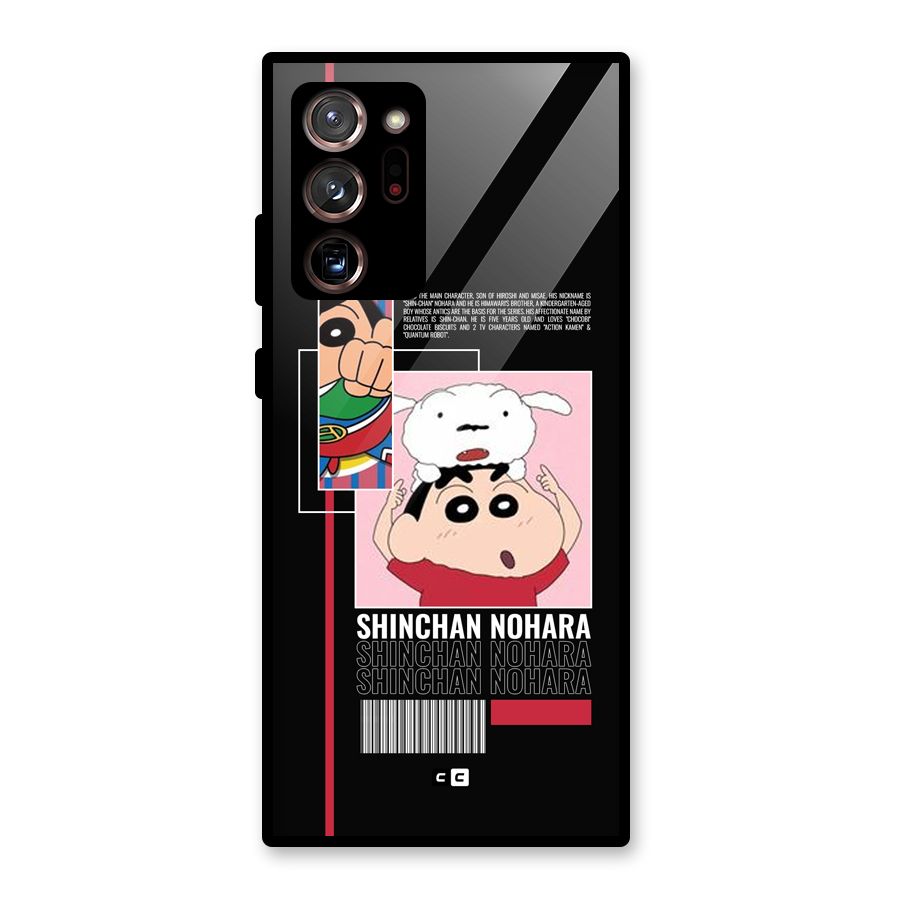 Shinchan Nohara Glass Back Case for Galaxy Note 20 Ultra 5G