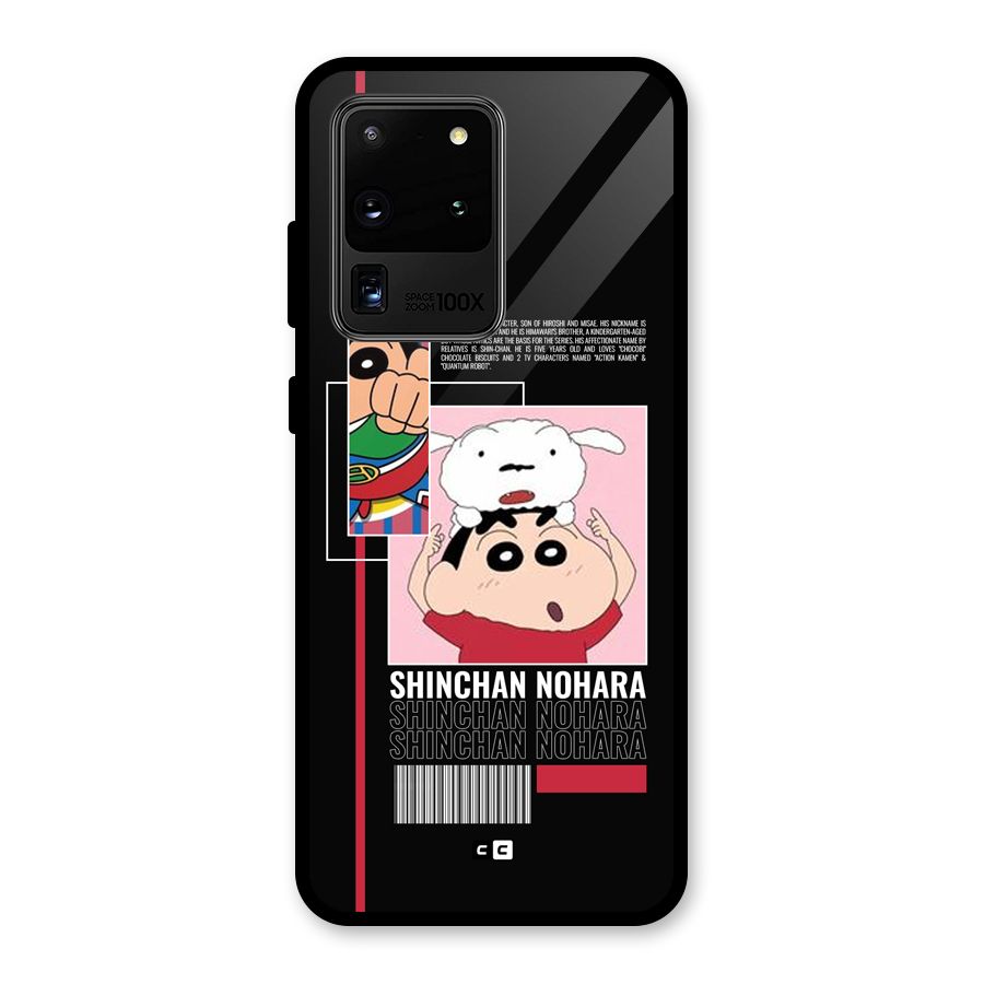 Shinchan Nohara Glass Back Case for Galaxy S20 Ultra