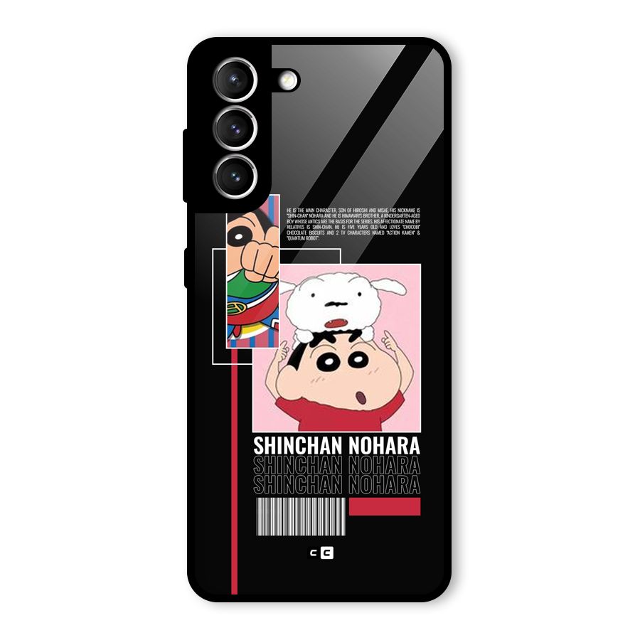 Shinchan Nohara Glass Back Case for Galaxy S21 5G