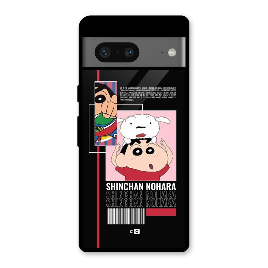 Shinchan Nohara Glass Back Case for Google Pixel 7