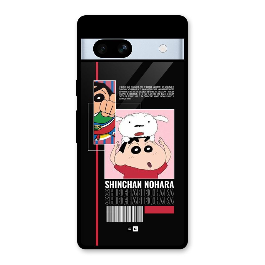 Shinchan Nohara Glass Back Case for Google Pixel 7a