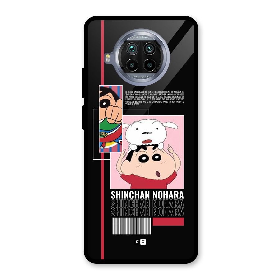 Shinchan Nohara Glass Back Case for Mi 10i