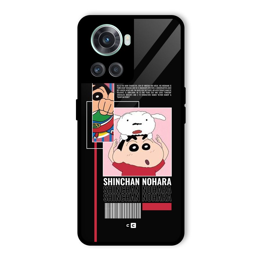 Shinchan Nohara Glass Back Case for OnePlus 10R