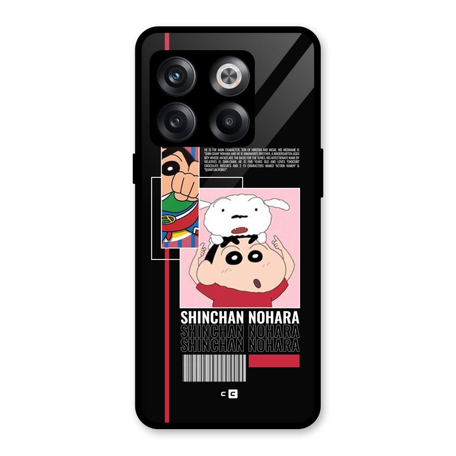 Shinchan Nohara Glass Back Case for OnePlus 10T