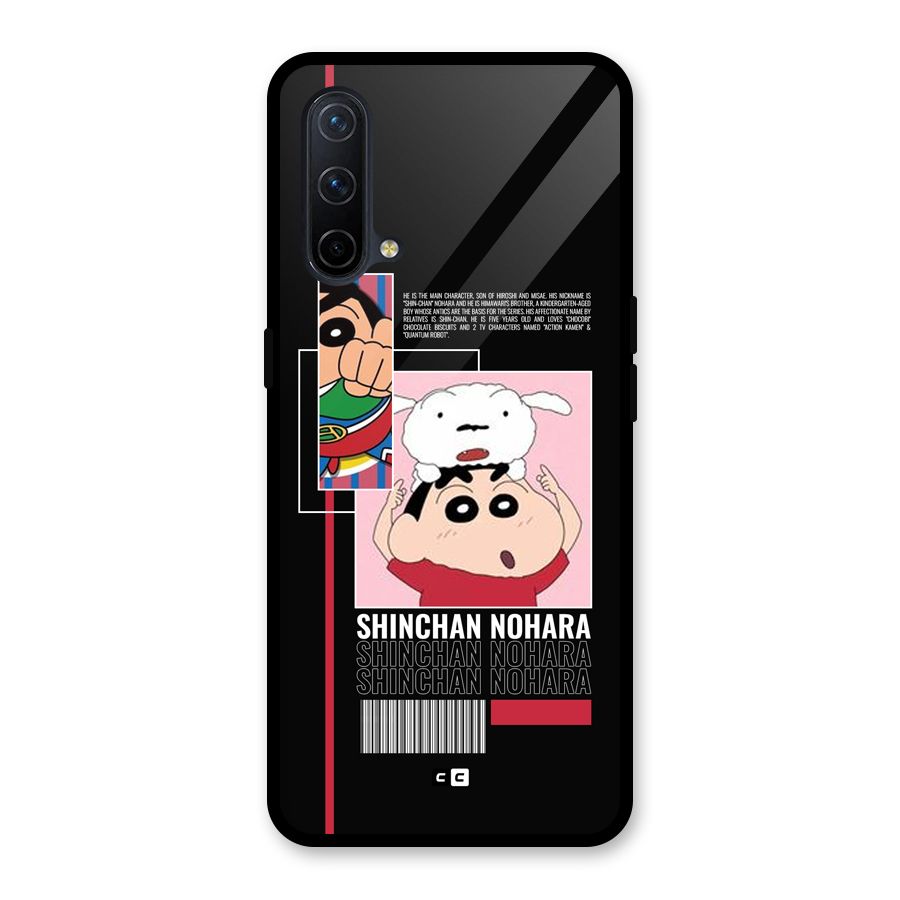 Shinchan Nohara Glass Back Case for OnePlus Nord CE 5G