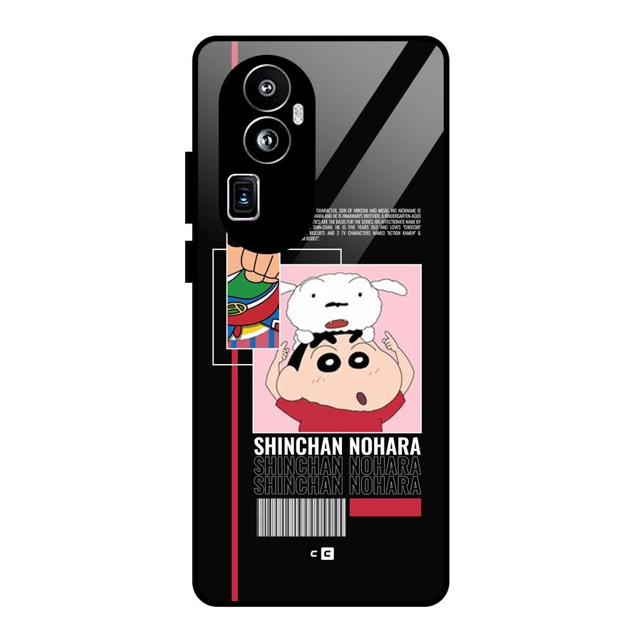 Shinchan Nohara Glass Back Case for Oppo Reno10 Pro Plus