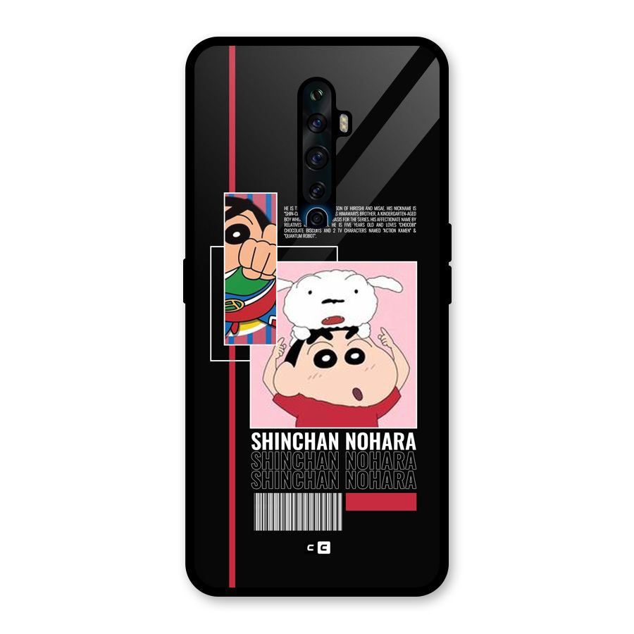 Shinchan Nohara Glass Back Case for Oppo Reno2 Z