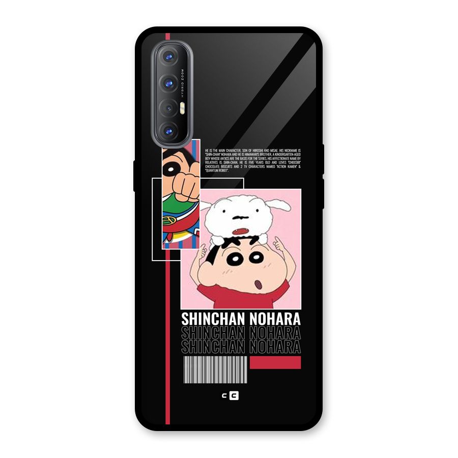 Shinchan Nohara Glass Back Case for Oppo Reno3 Pro