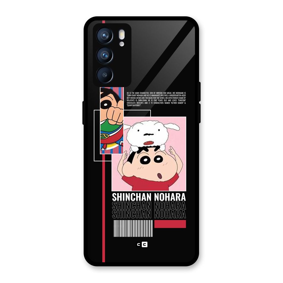 Shinchan Nohara Glass Back Case for Oppo Reno6 5G