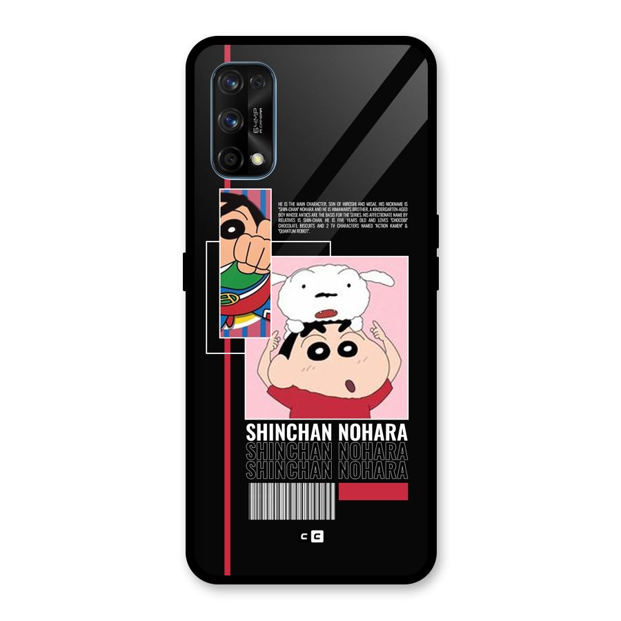 Shinchan Nohara Glass Back Case for Realme 7 Pro