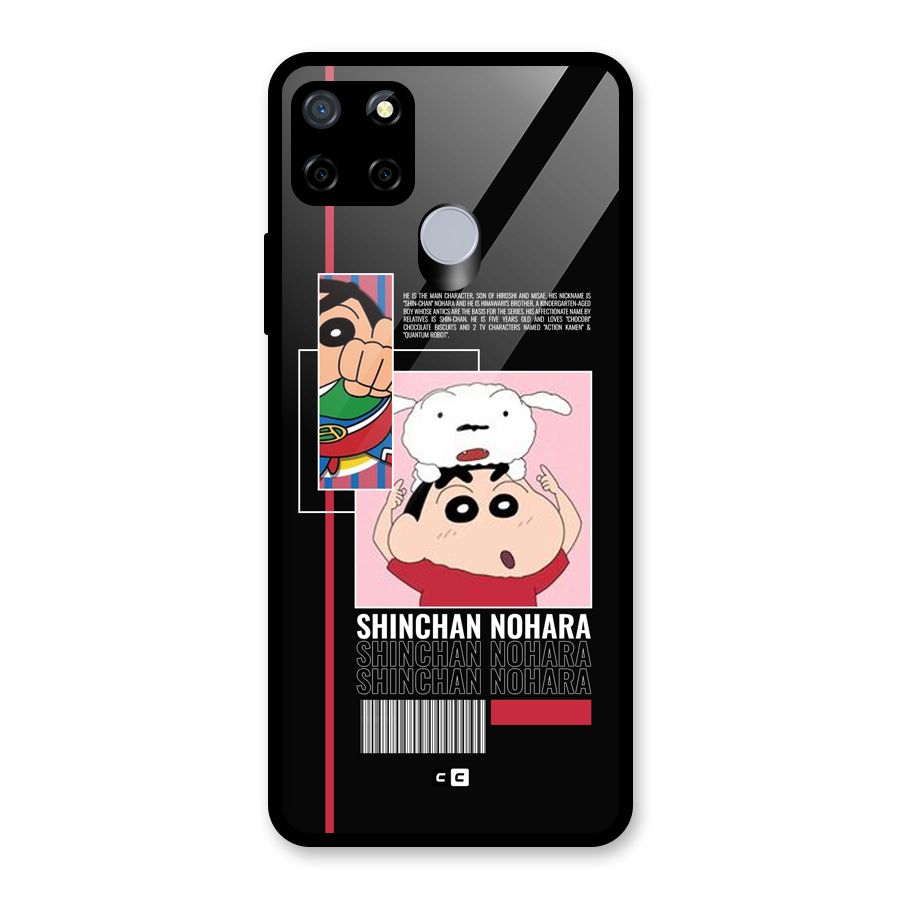 Shinchan Nohara Glass Back Case for Realme C15