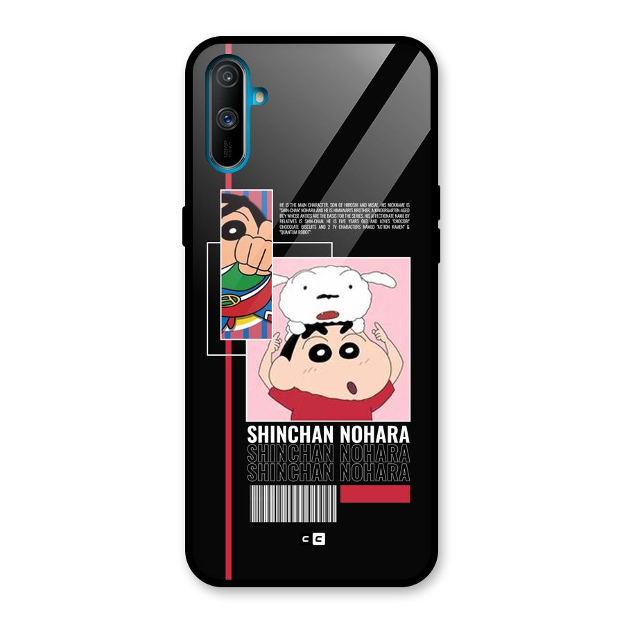 Shinchan Nohara Glass Back Case for Realme C3