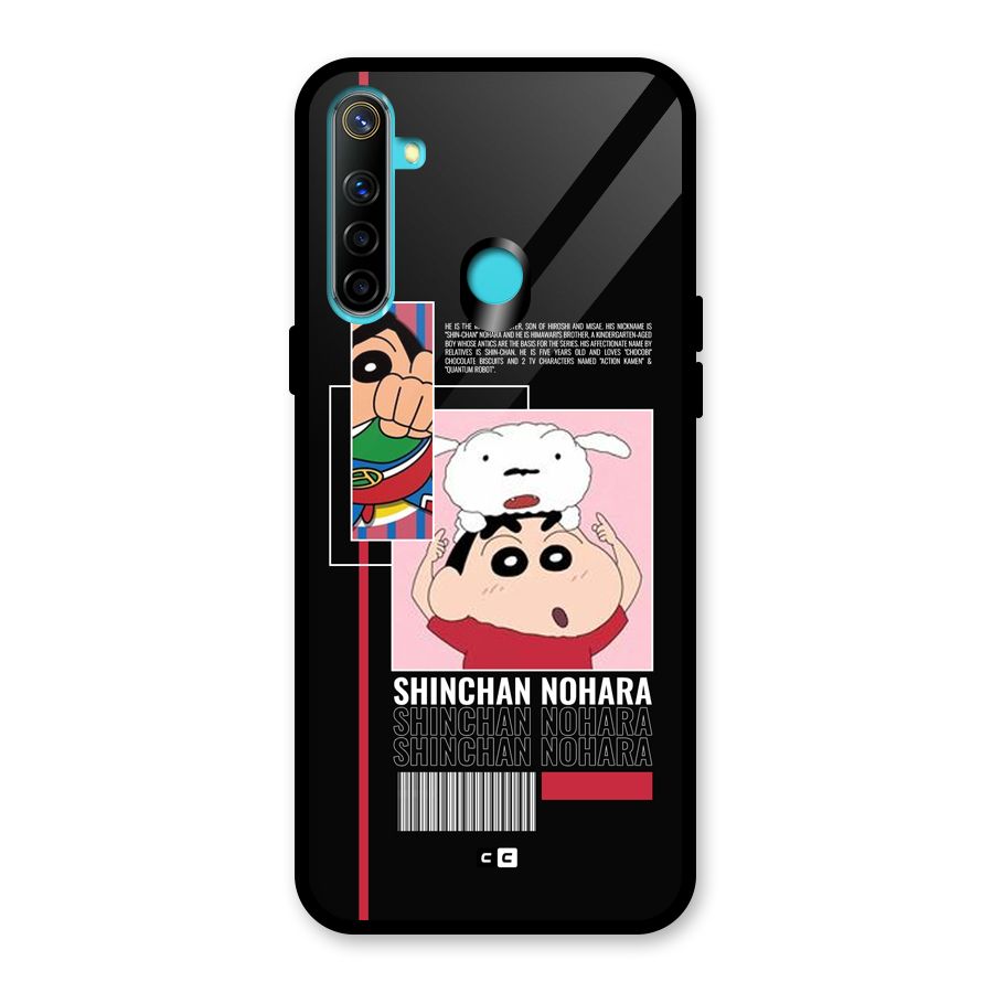 Shinchan Nohara Glass Back Case for Realme Narzo 10