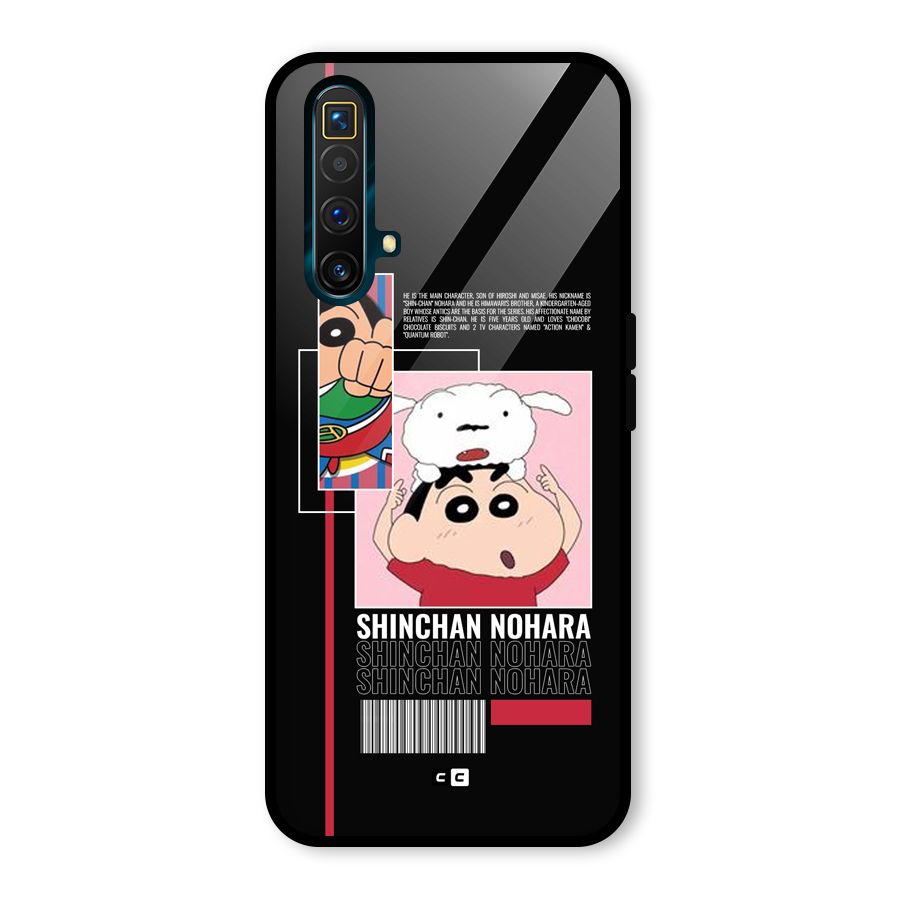 Shinchan Nohara Glass Back Case for Realme X3