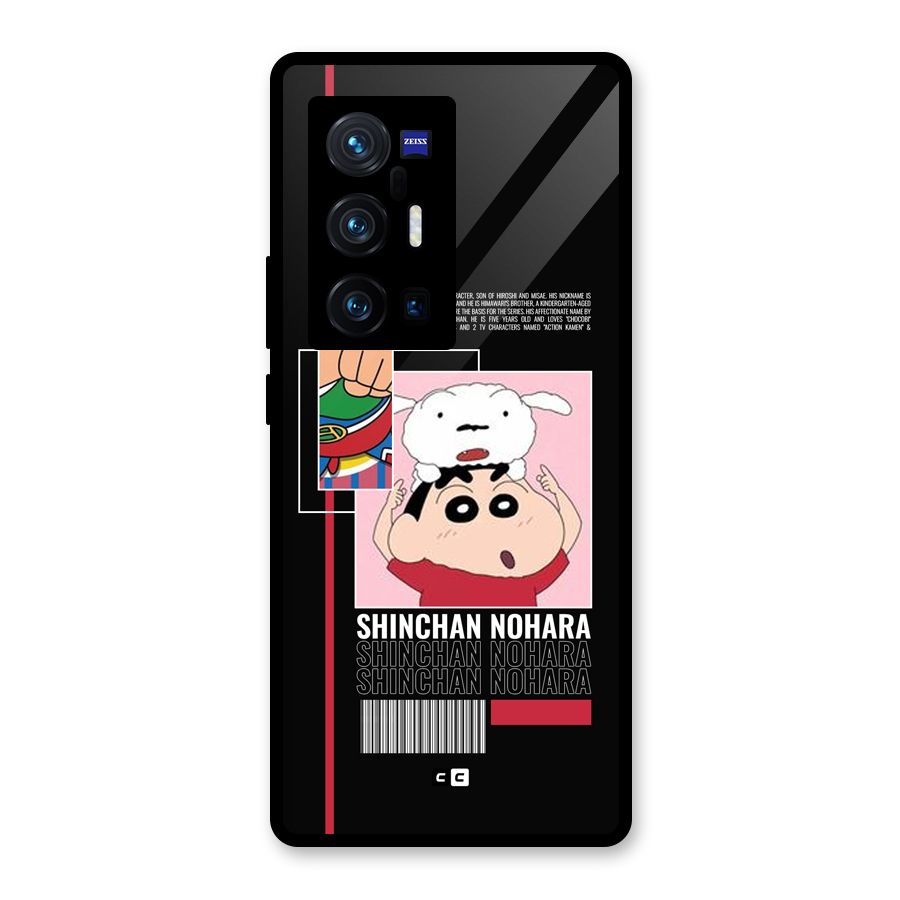 Shinchan Nohara Glass Back Case for Vivo X70 Pro Plus