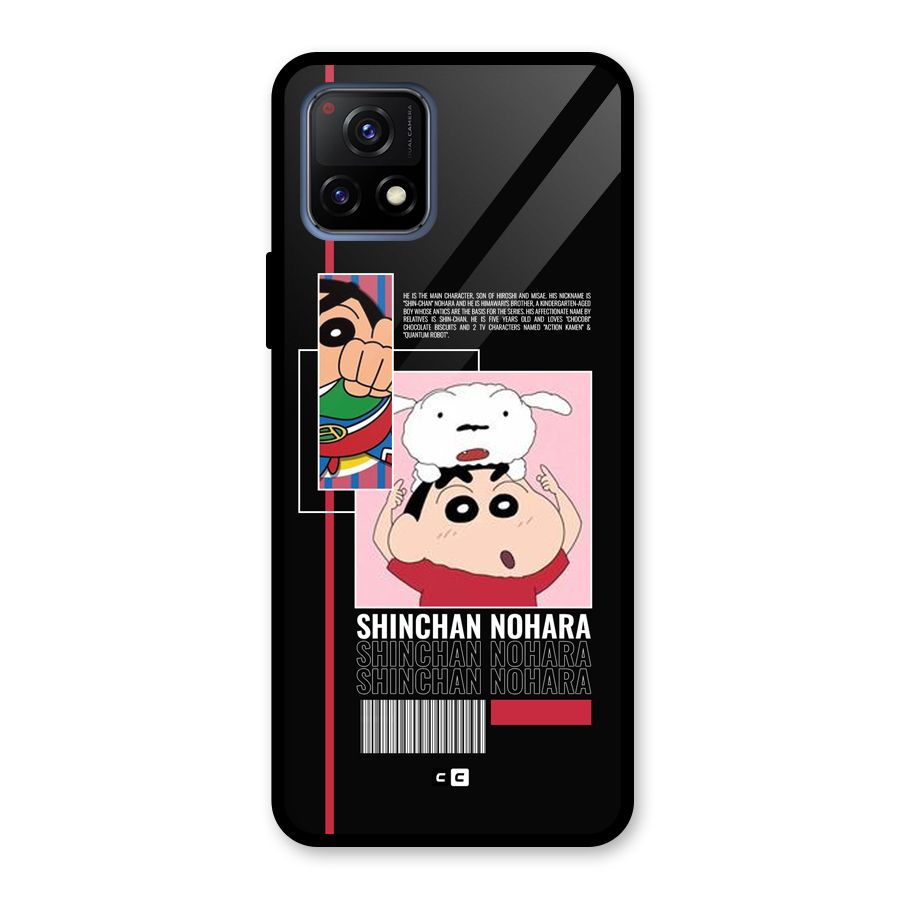 Shinchan Nohara Glass Back Case for Vivo Y72 5G
