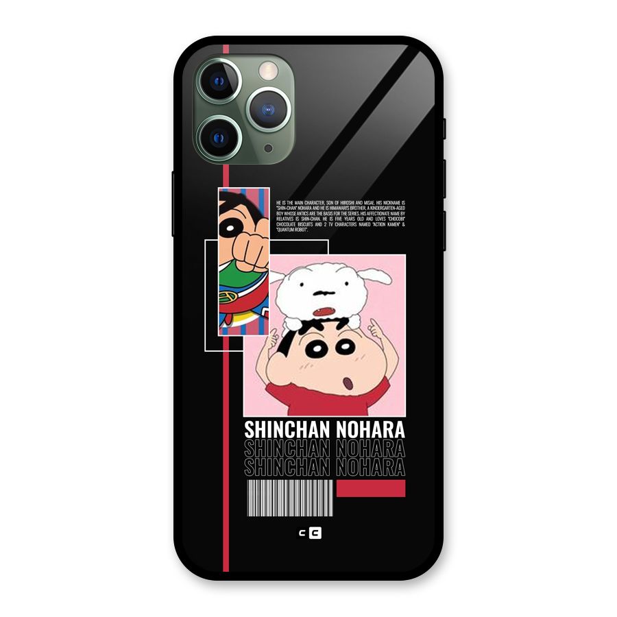 Shinchan Nohara Glass Back Case for iPhone 11 Pro