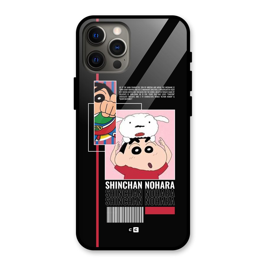 Shinchan Nohara Glass Back Case for iPhone 12 Pro Max