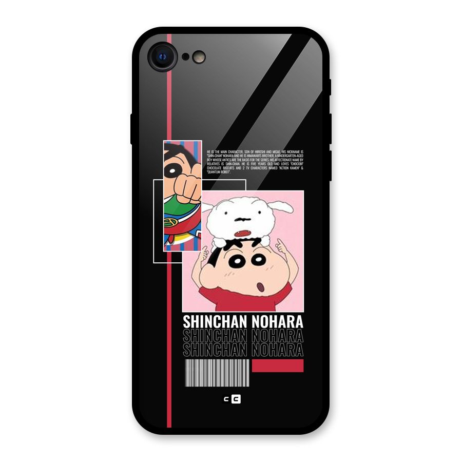Shinchan Nohara Glass Back Case for iPhone SE 2022