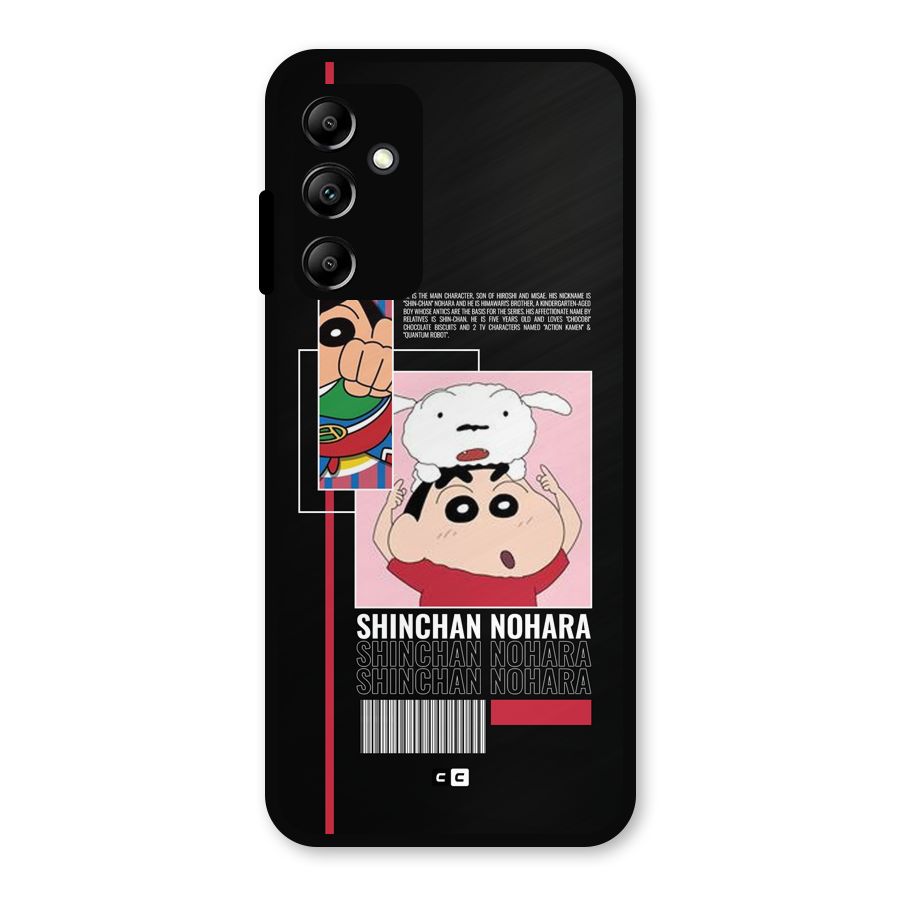 Shinchan Nohara Metal Back Case for Galaxy A14 5G