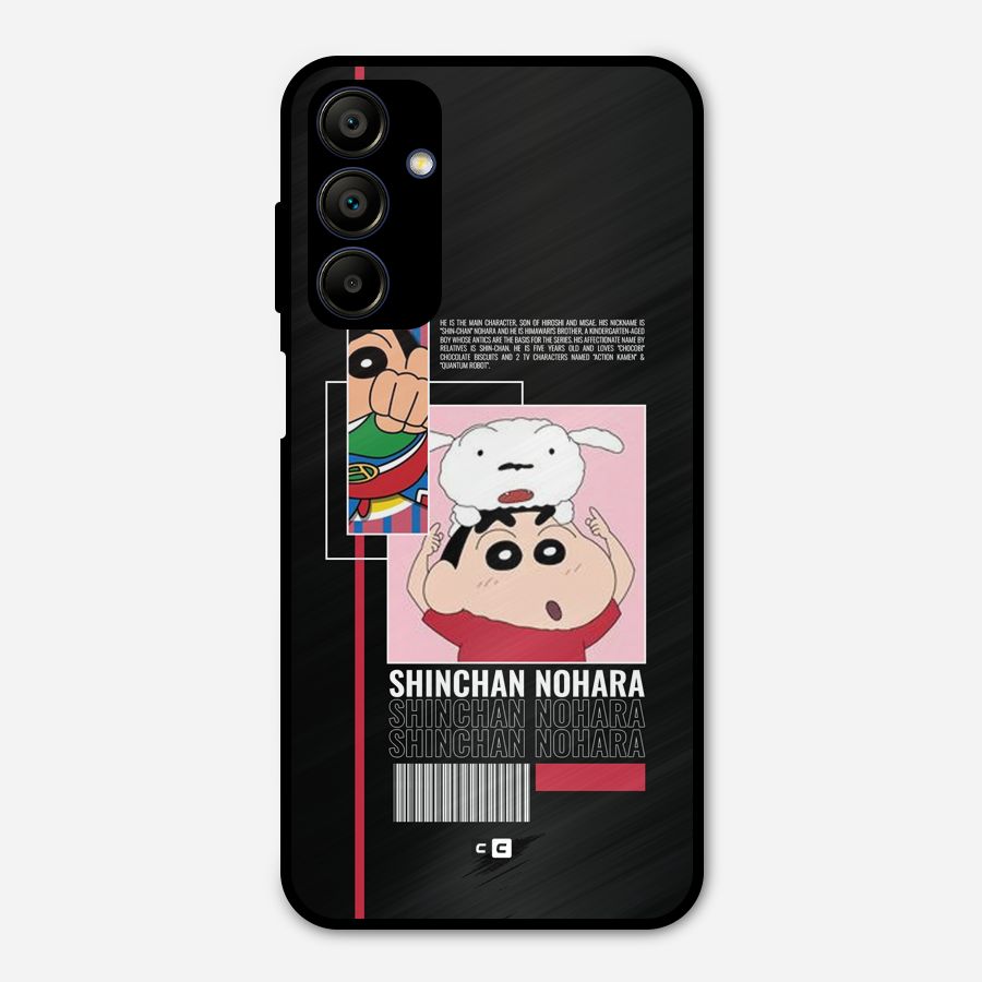 Shinchan Nohara Metal Back Case for Galaxy A15 5G