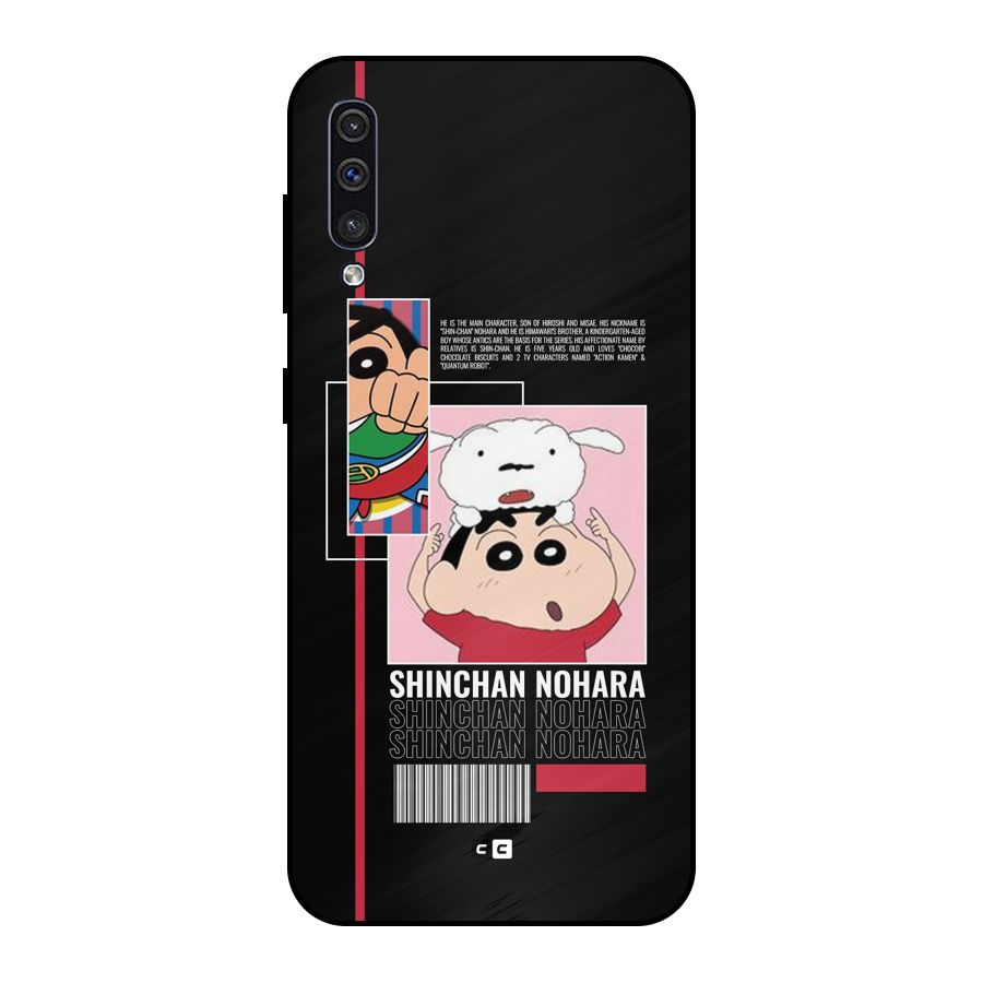 Shinchan Nohara Metal Back Case for Galaxy A50s