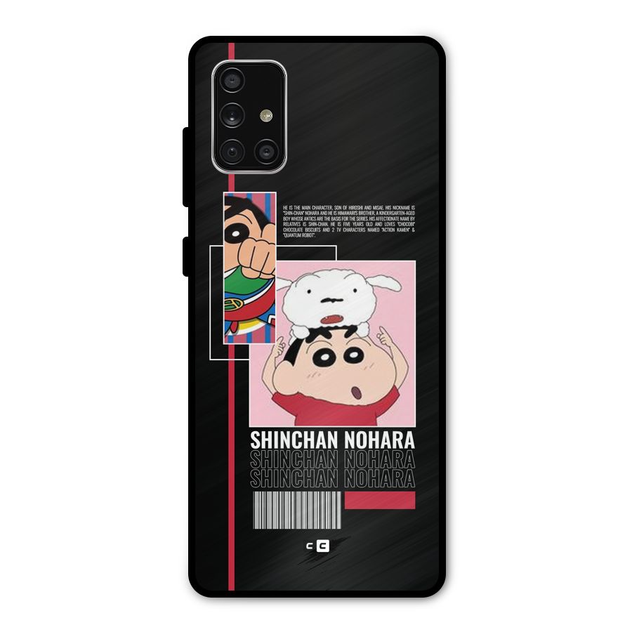 Shinchan Nohara Metal Back Case for Galaxy A71