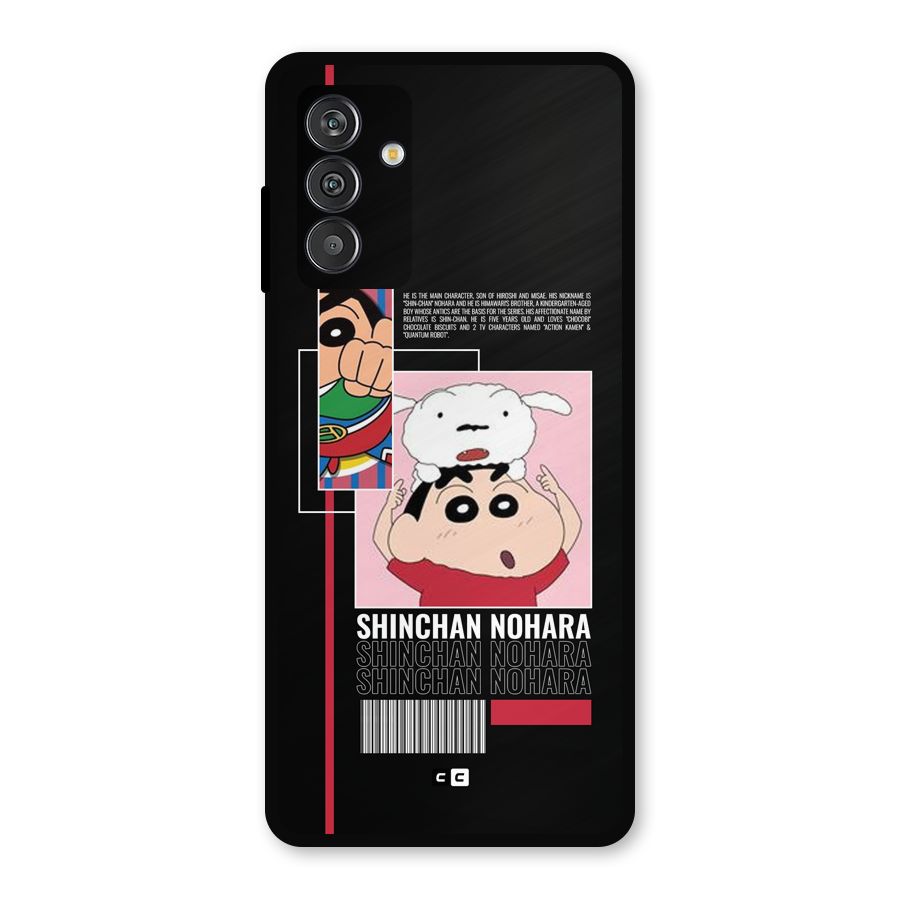 Shinchan Nohara Metal Back Case for Galaxy F13