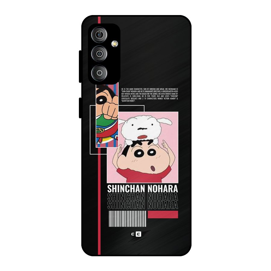 Shinchan Nohara Metal Back Case for Galaxy F23