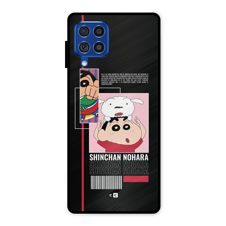 Shinchan Nohara Metal Back Case for Galaxy F62