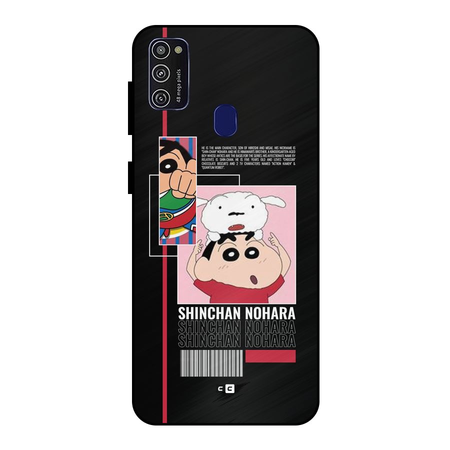 Shinchan Nohara Metal Back Case for Galaxy M30s