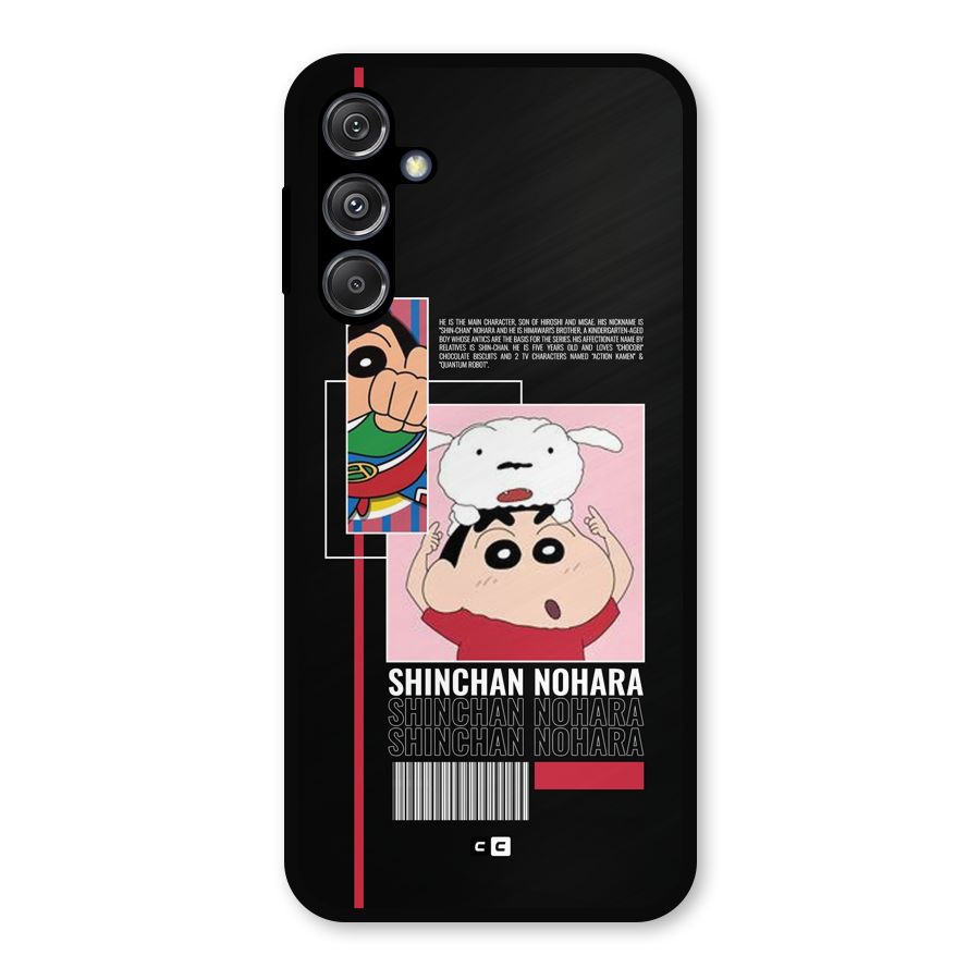 Shinchan Nohara Metal Back Case for Galaxy M34 5G