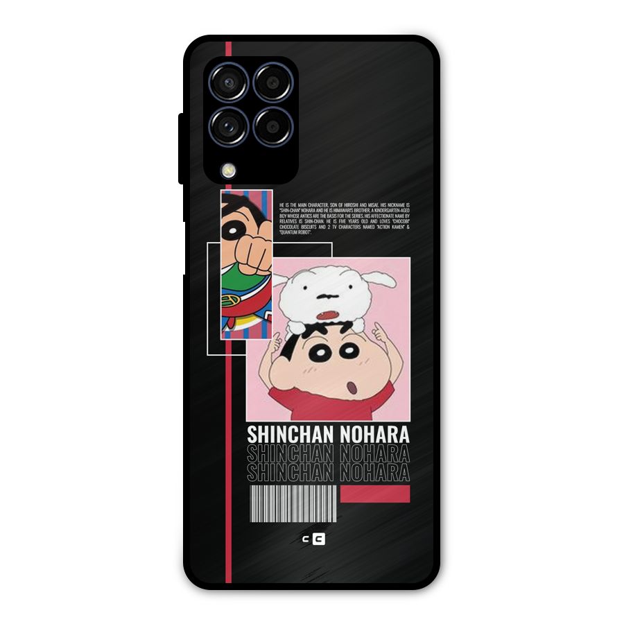 Shinchan Nohara Metal Back Case for Galaxy M53 5G